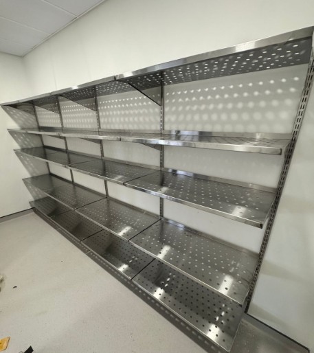 Perforated Wall Band Shelving